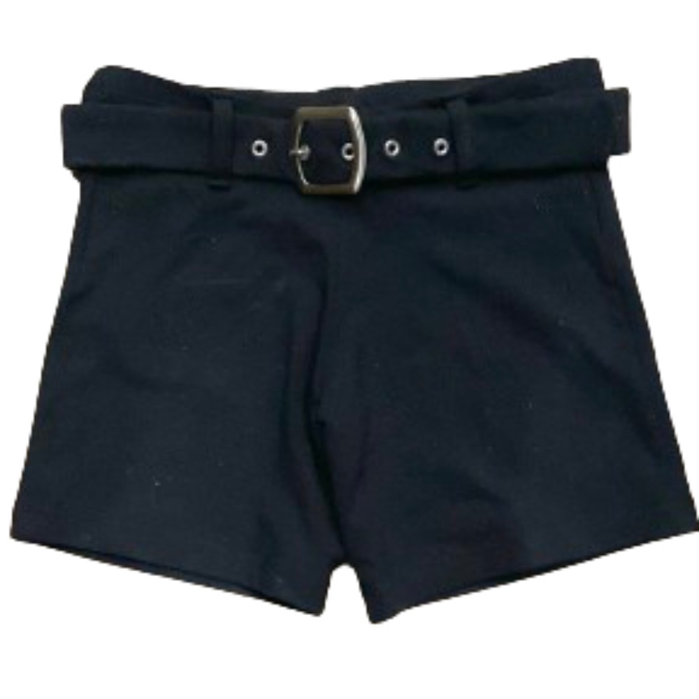Shape Up Black Belted Athletic Shorts Sz S